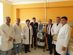 BULAT UTEMURATOV’S FOUNDATION PRESENTED ARTIFICIAL LUNG VENTILATION APPARATUS TO THE HOSPITAL IN SHELEK 